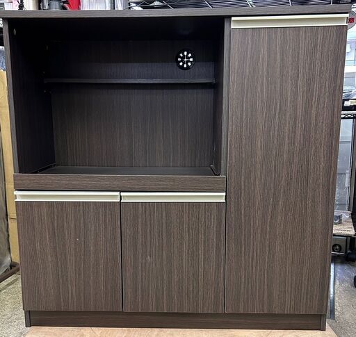 ニトリ キッチンボード 食器棚 レンジ台 89.5×89.5×39.5cm 中古 ブラウン系 リサイクルショップ札幌　買取本舗　平岸店