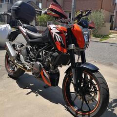 （購入者様決まりました）KTM DUKE 125 好調　自賠約4年付き　社外マフラー　リアボックスおまけ 購入者様決まりました）KTM DUKE 125 好調 自賠約4年付き