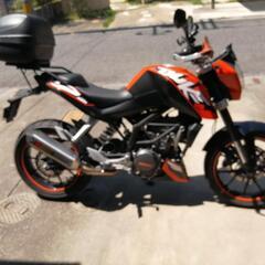 （購入者様決まりました）KTM DUKE 125 好調　自賠約4年付き　社外マフラー　リアボックスおまけ 購入者様決まりました）KTM DUKE 125 好調 自賠約4年付き