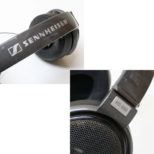 動作品 SENNHEISER オープンエア型ダイナミックヘッドホン HD650 有線接続 3.5mm/6.3mm変換アダプタ ゼンハイザー 札幌市 清田区 平岡 動作品 SENNHEISER オープンエア型ダイナミックヘッドホン HD650 有線