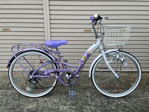 【新品★未使用】子供自転車　6段変速　24インチ　ライトパープル