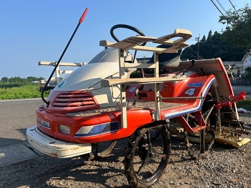 クボタ 田植え機 セル付き　4条 8.5馬力 SPA4ロータリー式　ガソリン モンロー 乗用型 田植機 田んぼ KUBOTA 農機具　動画あり
