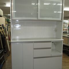 R508 NITORI アルミナ2 、キッチンボード、食器棚、幅140cm Used・美品