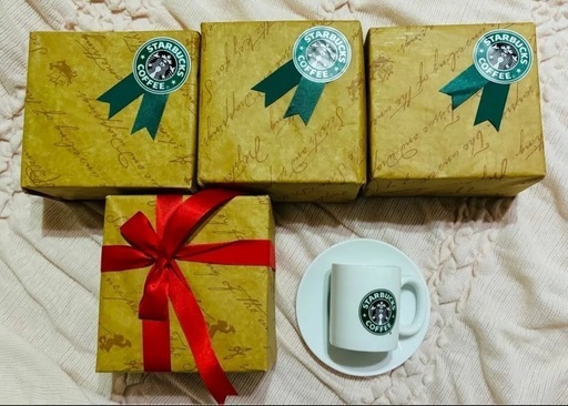 スターバックス　ミニ　ショットサイズ　デミタス　カップ\u0026ソーサー　5点