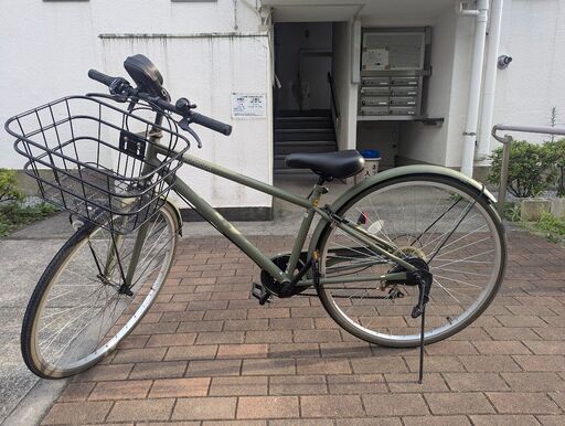 防水携帯ホルダー付き自転車。