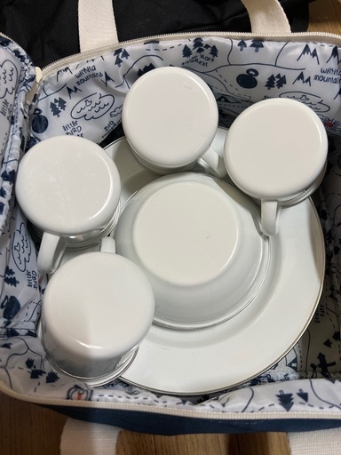 コールマン　エナメルディッシュウェアセット