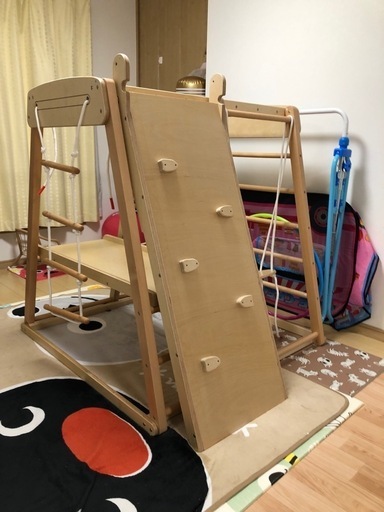 美品　木製　ジャングルジム