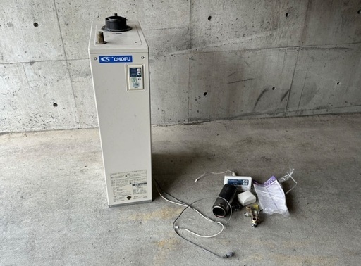 【中古】強制追焚付石油給湯器 長府 CHOFU KIB-3630 ふろがま ボイラー KIB-314 リモコン付き 【札TB01】