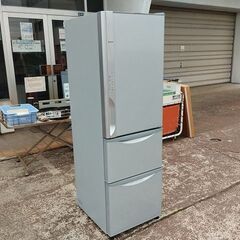 日立 R-K320FV(S) 3ドア冷蔵庫 315L シルバー色『中古良品、小傷あり