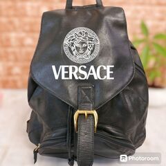 ジャンニ ヴェルサーチ レザー バックパック リュックサック