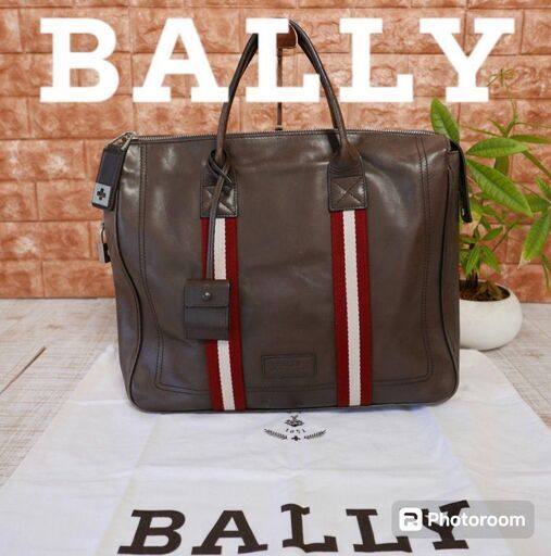 BALLY レザーハンドバッグ トレイルスポッティング ビジネス A4収納可能