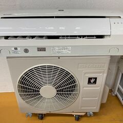 K05506　中古エアコン シャープ 2018年製 主に6畳用 冷房能力 2.2KW / 暖房能力 2.5KW