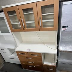 リサイクルショップどりーむ天保山店 No14061 食器棚 オシャレカラー 