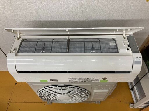 K05508　中古エアコン 日立 2017年製 主に6畳用 冷房能力 2.2KW / 暖房能力 2.2KW