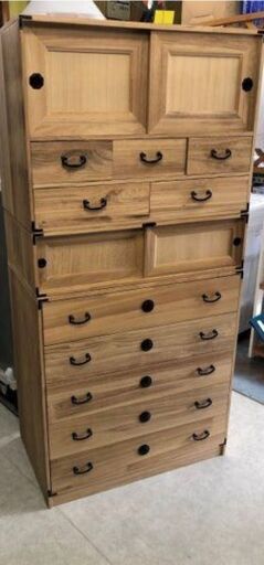 【鹿児島市リサイクルストアスターズ吉野店】【中古】高級桐箪笥　着物用たんす　衣装タンス