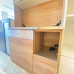 キッチンボード　コンセント3口  食器棚 レンジボード キッチン収納 キッチンボード コンセント3口 食器棚 レンジボード キッチン収納