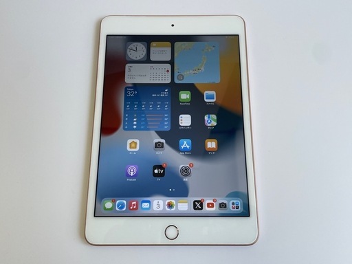 【訳あり】iPad mini5/ゴールド/64GB/セルラーモデル/SIMフリー/MUX72J/A