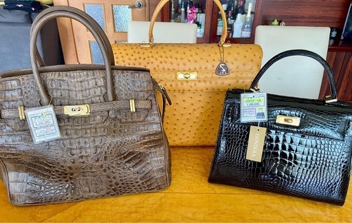 クロコダイルバック12点まとめ売り クロコダイルバック12点まとめ売り