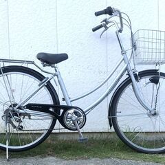 自転車中古 marukin REALTA 外装6段変速 オートライト タイヤ27インチ