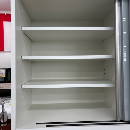 大川家具 食器ホワイト系 美品 大川家具 キッチンカウンター 白 W90