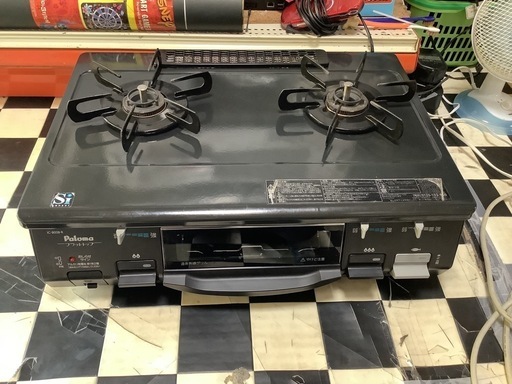 【リサイクルサービス八光】2014年製　パロマ　IC-800B-R LP [ガステーブル LPガス用 右強火]