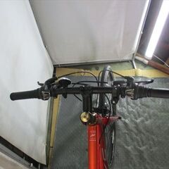 Ｄ691　★17800円　★整備済み スポーツ中古自転車 【クロスバイク　オレンジ　アルミフレーム　46ｃｍ】