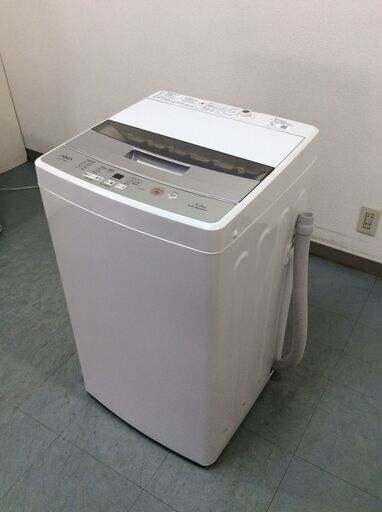 (8/15受渡済)JT9254【AQUA/アクア 4.5㎏洗濯機】美品 2019年製 AQW-S45G 家電 洗濯 簡易乾燥付