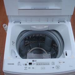 【店頭受け渡し】　東芝　全自動洗濯機　4.5kg　AW-45M7　2019年製　中古品　￥18,480