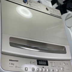 送料・設置込み可　洗濯機　7.5kg Hisense 2018年