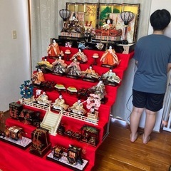 USED・極美品】雛人形 親王飾り ケース飾り