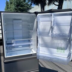 Q178s【手渡しのみ】2021年製　430L　冷蔵庫　4ドア　右開き　Delie AQR-V43K　中古　/30