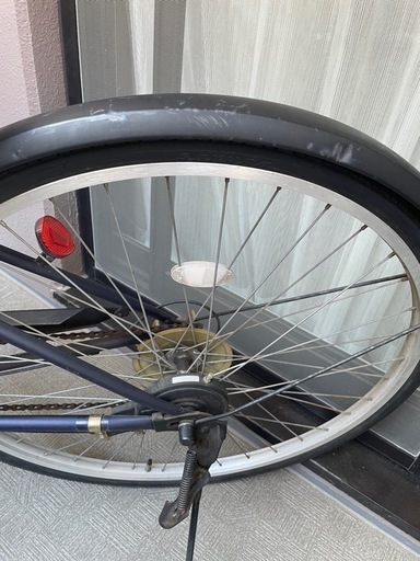 自転車 マルイシ アパッシュクロス青※前カゴとベル破損あり KAIHOU
