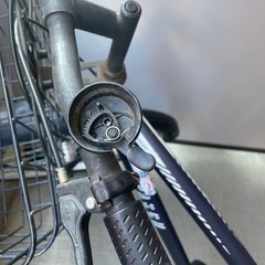 自転車 マルイシ アパッシュクロス青※前カゴとベル破損あり