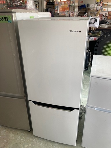 ハイセンス 2ドア冷蔵庫 （150L）　HR-D15C パールホワイト   リサイクルショップ宮崎屋 住吉店 24.8.3F