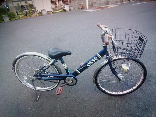 22インチ　esse  女の子自転車　LEDオートライト
