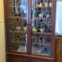 イギリスアンティーク　ガラスケース