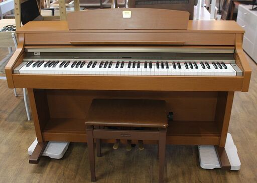 (Y)北大前! 札幌 引取 ヤマハ 電子ピアノ CLP-330C Clavinova クラビノーバ ニューチェリー YAMAHA 椅子付き 楽器 鍵盤 2051350