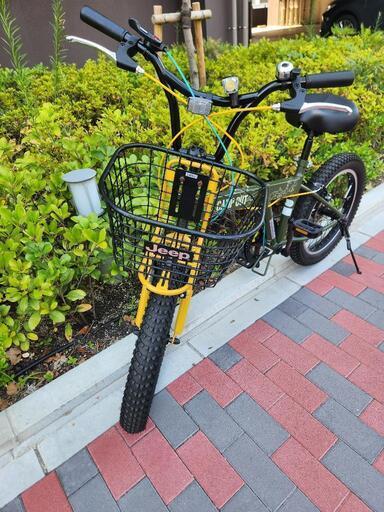 愛知県限定 キャプテンスタッグ 折りたたみ自転車 キャンプアウト オリーブ ワイルダーFDB206（キャンプアウトマットオリーブ） - アウトドア