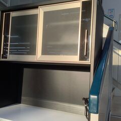 【トレファク花小金井店】レンジボード/サンコウ/食器棚/未使用品/ブラック/中古家具/武蔵野市/小平市/小金井市/国分寺市/杉並区/買取/販売