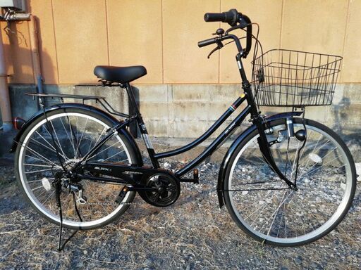 ２６インチシティサイクル　6段変速　ほぼ新品