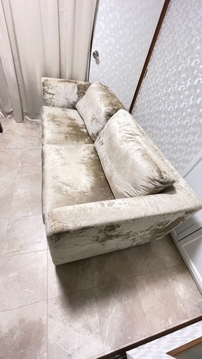 美品 ソファ 美品】新象 シングルソファ 1P アンティーク 花柄 グレー