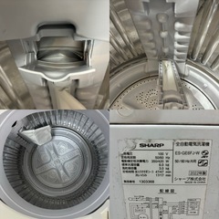I706 🌈 2022年製♪ SHARP 洗濯機 （6.0㎏） ⭐ 動作確認済 ⭐ クリーニング済