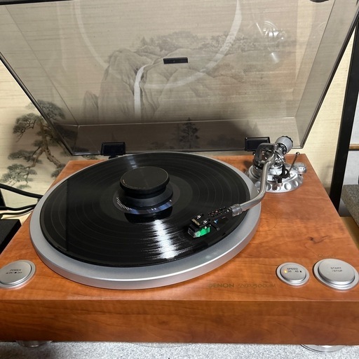 DENON デノン アナログレコードプレーヤー 木目 DP-500M