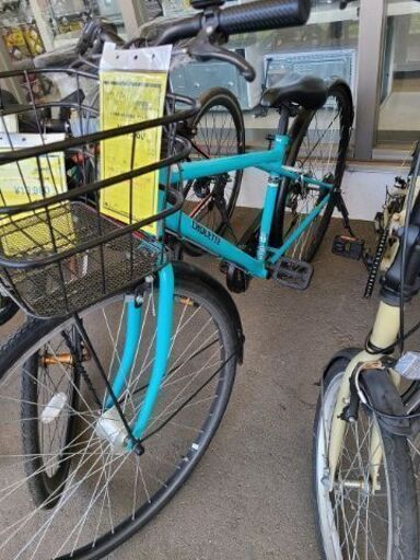 ★店頭にて試乗可★ J7383　シティサイクル　CHOUETTE　ブルー　27ｲﾝﾁ　6段変速　オートライト　【リユースのサカイ柏店】　 中古自転車 　流山市 中古自転車 松戸市 中古自転車 我孫子市 中古自転車 船橋市 中古自転車 守谷市 中古自転車 取手市 中古自転車