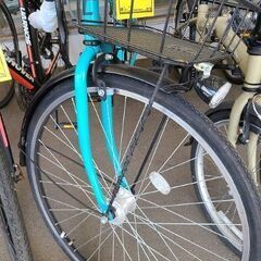 ★店頭にて試乗可★ J7383　シティサイクル　CHOUETTE　ブルー　27ｲﾝﾁ　6段変速　オートライト　【リユースのサカイ柏店】　 中古自転車 　流山市 中古自転車 松戸市 中古自転車 我孫子市 中古自転車 船橋市 中古自転車 守谷市 中古自転車 取手市 中古自転車　