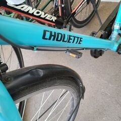 ★店頭にて試乗可★ J7383　シティサイクル　CHOUETTE　ブルー　27ｲﾝﾁ　6段変速　オートライト　【リユースのサカイ柏店】　 中古自転車 　流山市 中古自転車 松戸市 中古自転車 我孫子市 中古自転車 船橋市 中古自転車 守谷市 中古自転車 取手市 中古自転車　