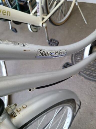 ★店頭にて試乗可★ J7384　シティサイクル　SOUTHERNPORT　シルバー　26ｲﾝﾁ　ダイナモライト　【リユースのサカイ柏店】　 中古自転車 　流山市 中古自転車 松戸市 中古自転車 我孫子市 中古自転車 船橋市 中古自転車 守谷市 中古自転車 取手市 中古自転車 ☆店頭にて試乗可☆ J7384 シティサイクル SOUTHERNPORT シルバー 26