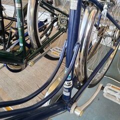 ★店頭にて試乗可★ J7387　ブリヂストン　シティサイクル　カジュナ　アメリカンブルー　27ｲﾝﾁ　3段変速　オートライト　【リユースのサカイ柏店】　 中古自転車 　流山市 中古自転車 松戸市 中古自転車 我孫子市 中古自転車 船橋市 中古自転車 守谷市 中古自転車 取手市 中古自転車　参考価格89,000円