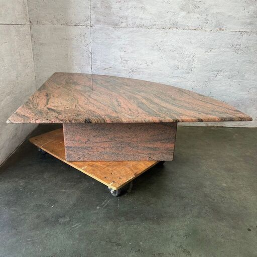 直接引取限定】 【天然大理石】 コーナーテーブル 120cm 大理石