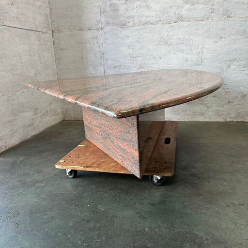 直接引取限定】 【天然大理石】 コーナーテーブル 120cm 大理石